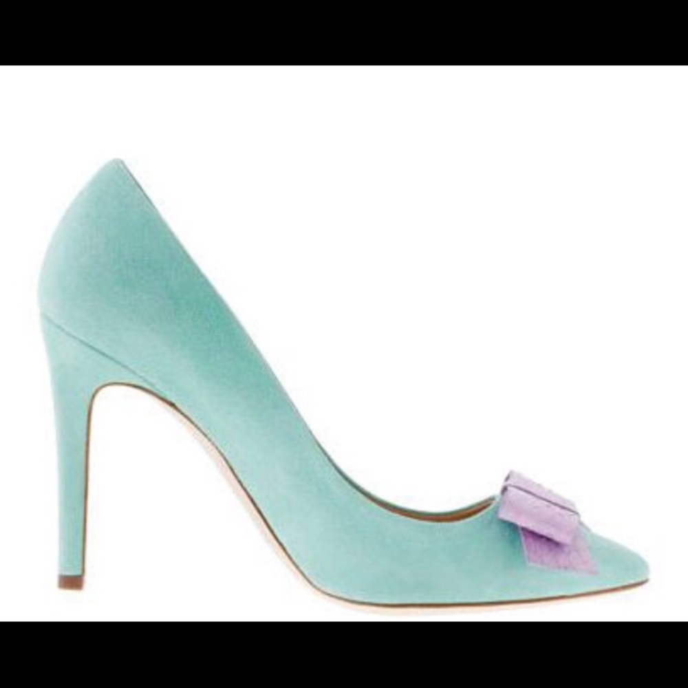 J Crew Contessa Snakes skin Bow Pumps